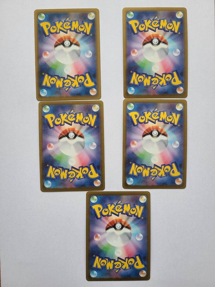 Lot 5 cartes Pokémon japonaises V – Motisma, Lougaroc, Muplodocus, Fragilady, Melmetal - photo numéro 2