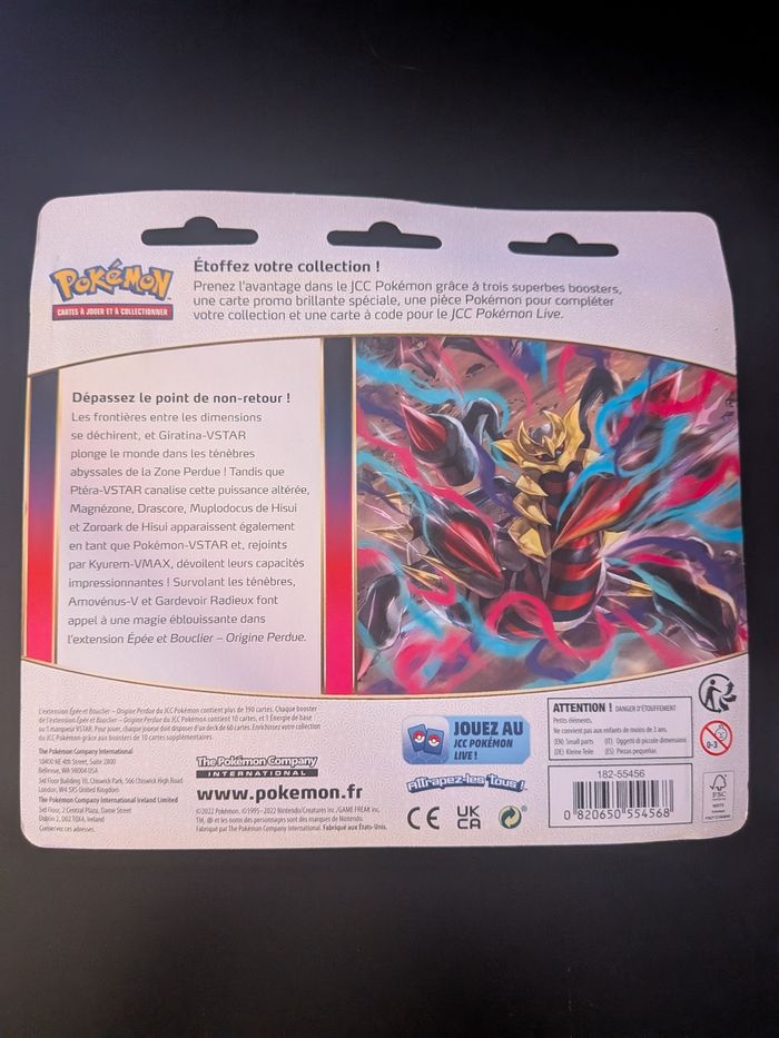 Carte Pokémon Origines Perdues Tripack 3 Boosters Regigigas - photo numéro 2