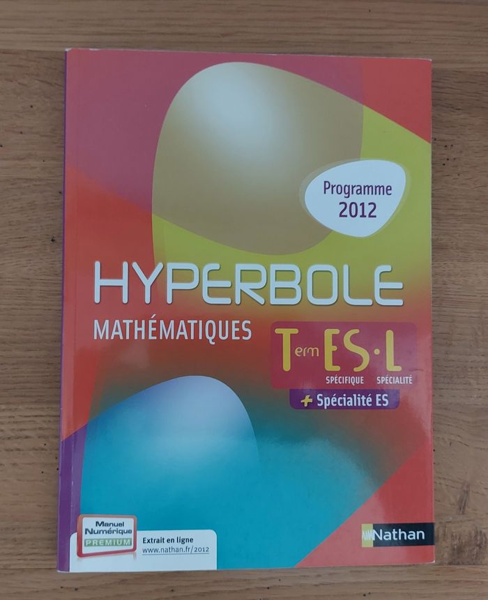 Mathématiques Term ES L + spécialités ES