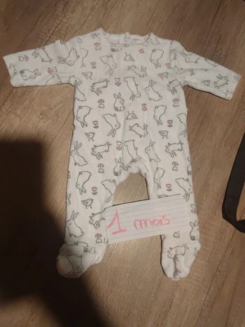 Pyjama/ grenouillere velours