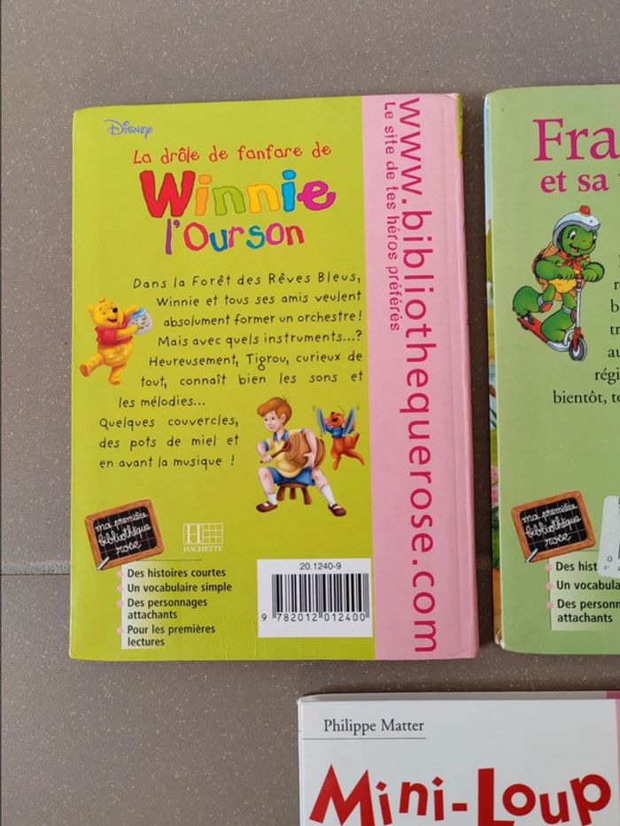 Lot 5 livres - Ma première bibliothèque rose - Mini-loup, Winnie l'ourson, franklin ect.. - photo numéro 6