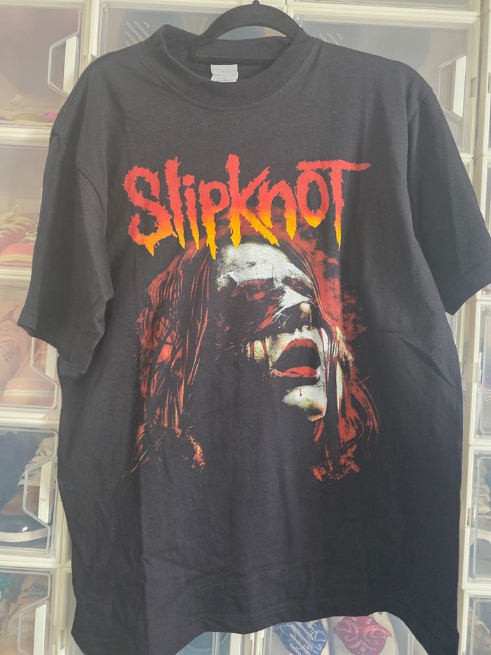 T-shirt rétro Slipknot rock musique L vintage