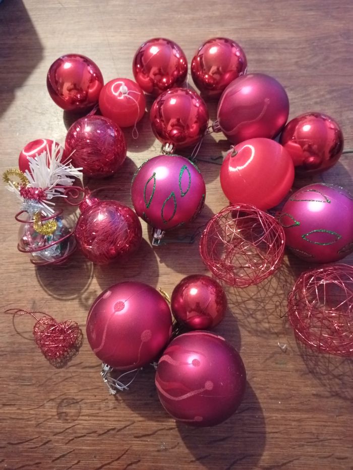 Lot de 20 boules de Noël