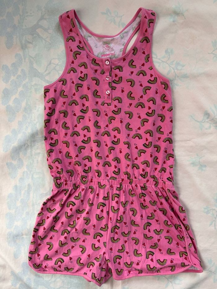 Combinaison short motif arc-en-ciel