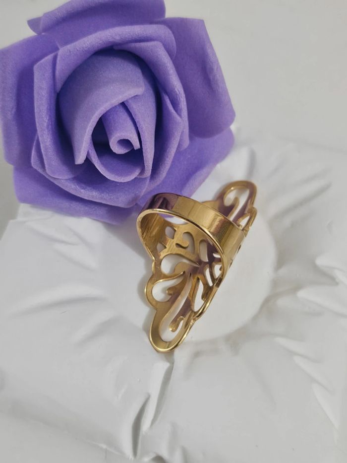 Bague longue bohème en acier inoxydable - photo numéro 4