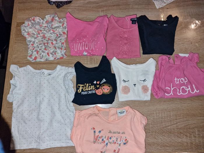 Lot de 9 tshirt manches courtes 3 mois
