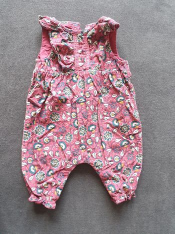 Salopette fleurs Sergent Major 3 mois