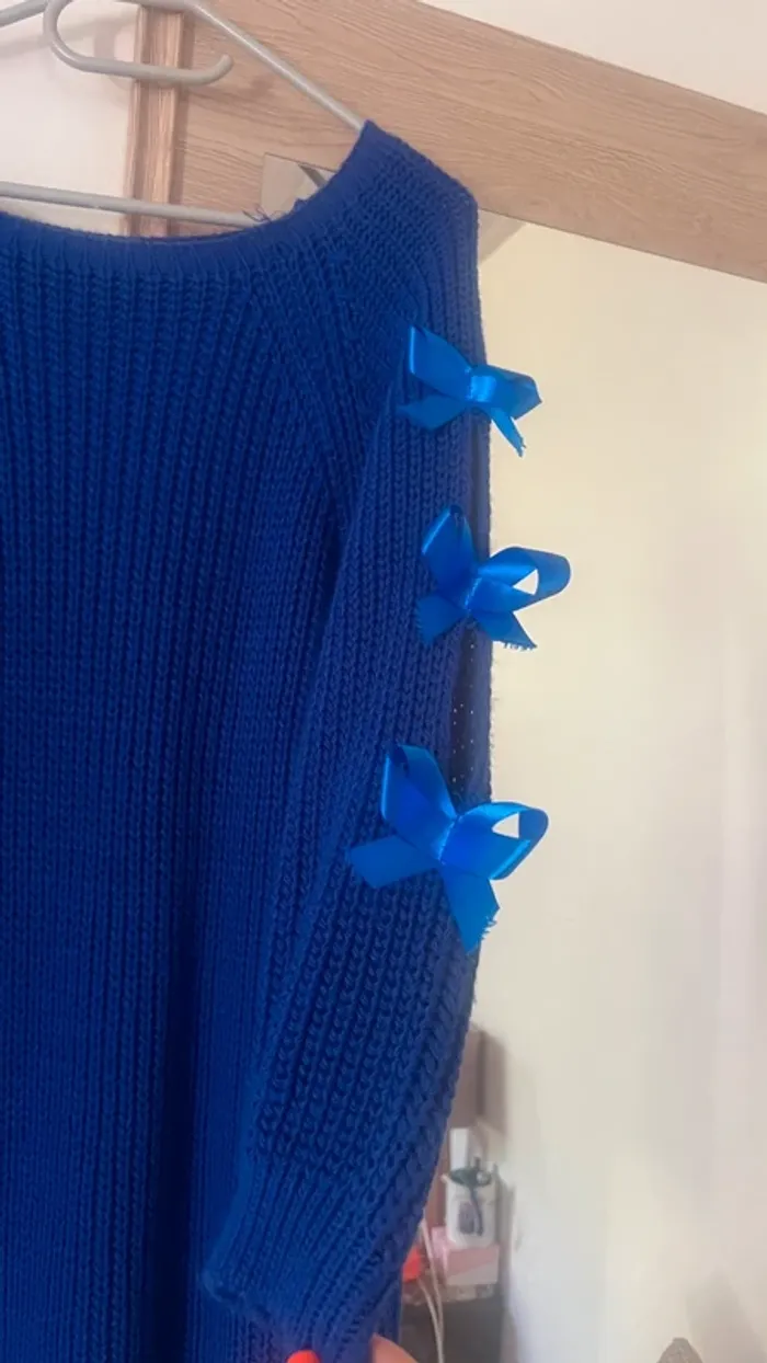 Robe pull bleu - photo numéro 2