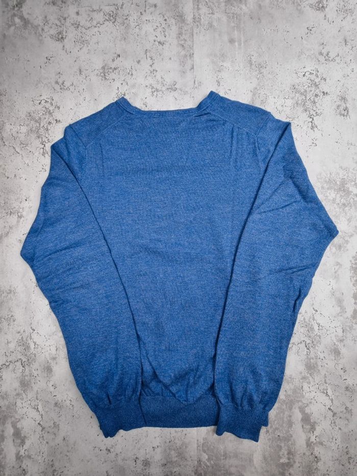 Pull col V Tommy Hilfiger bleu – Taille L Homme - photo numéro 4
