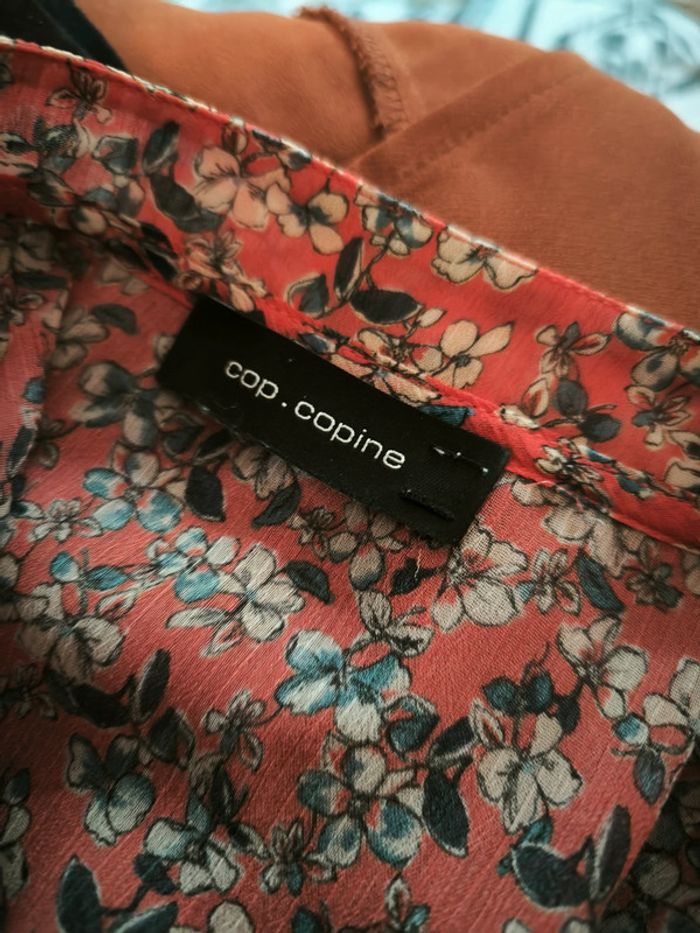 Haut transparent à fleurs cop copine taille 36 - photo numéro 4