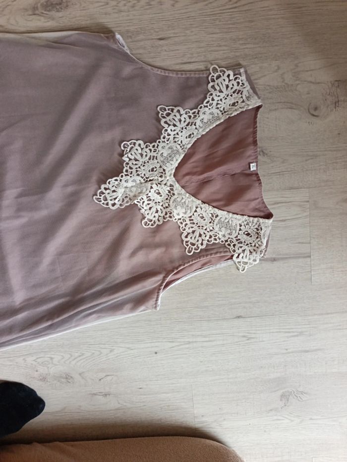 Robe XL 42 tunique femme dentelle très bon etat - photo numéro 8