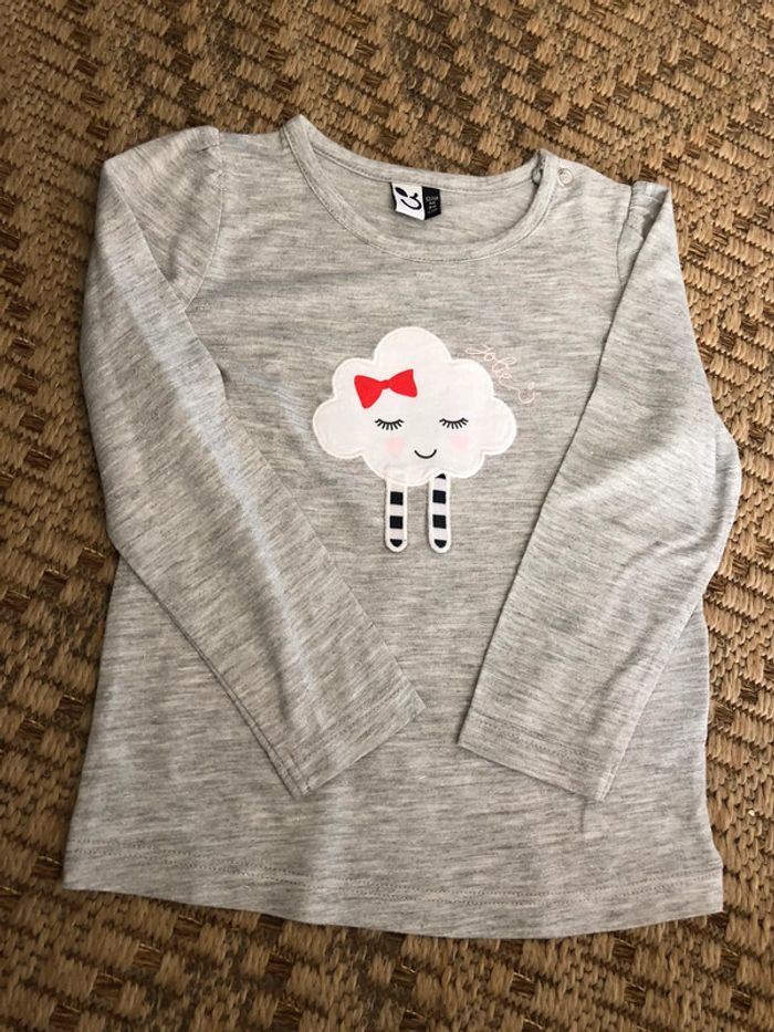 T-shirt taille 12/18 mois (86 cm) - photo numéro 3