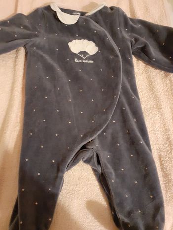 Pyjama velours obaibi 6 mois