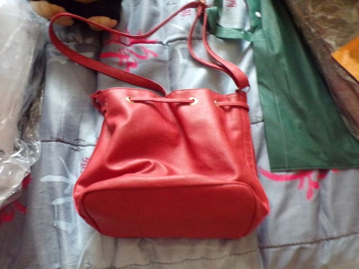 Sac à main rouge bordeaux - photo numéro 3