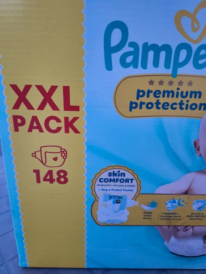 Un carton taille 2 premium xxl pack 148 couche - photo numéro 2