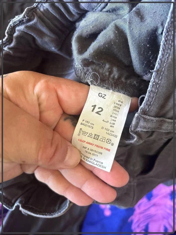 Pantalon taille 12ans marque Lisa rose avec élastique - photo numéro 4