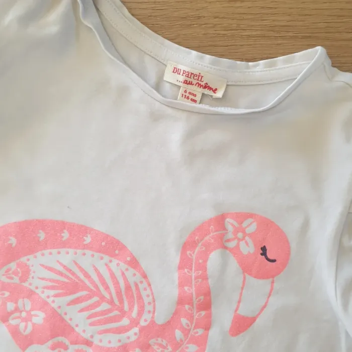 🩷 Tee-shirt MC 6 abs Du Pareil Au Même #emyfleury_6ansfille - photo numéro 4