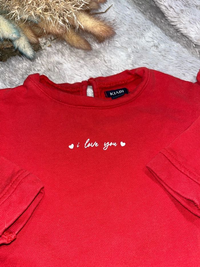 Pull rouge Kiabi 3 mois - photo numéro 3