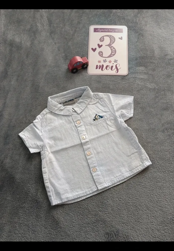 Jolie chemise Sergent Major 3 mois
