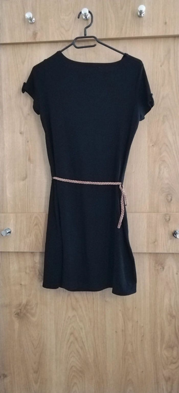 Robe noire ceinture marron Cache cache TS - photo numéro 2