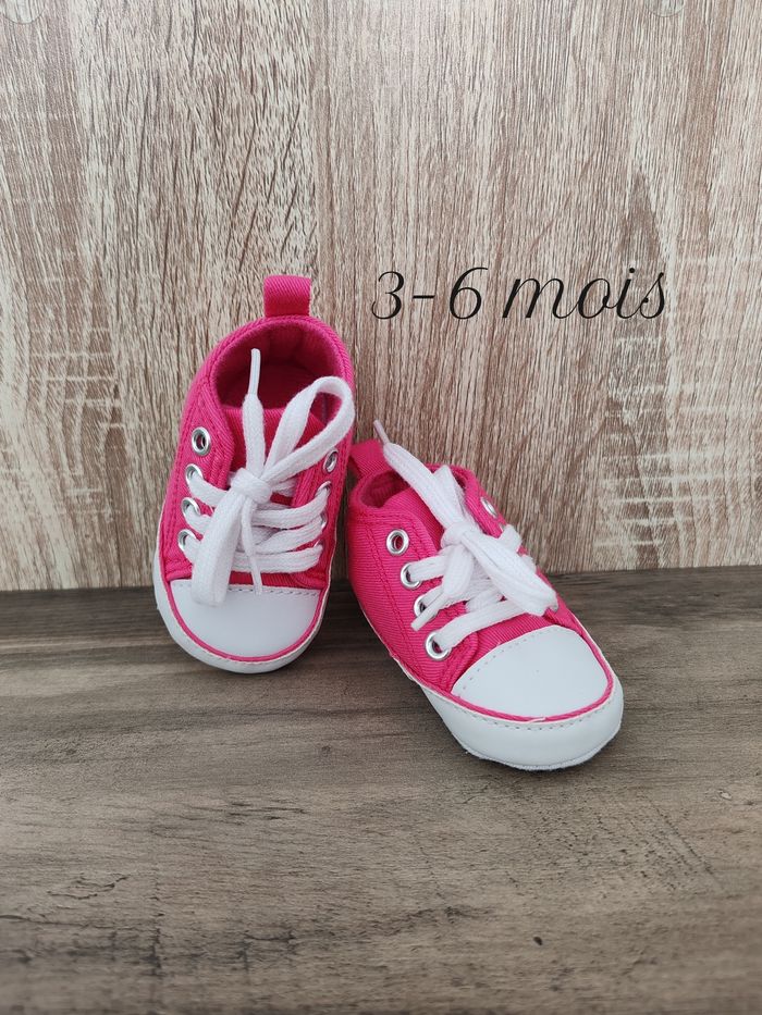 Baskets bébé fille 3/6 mois