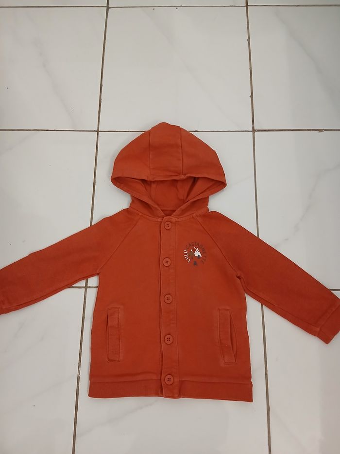 Gilet garcon en coton taille 24 mois marque lulu castagnette - photo numéro 4