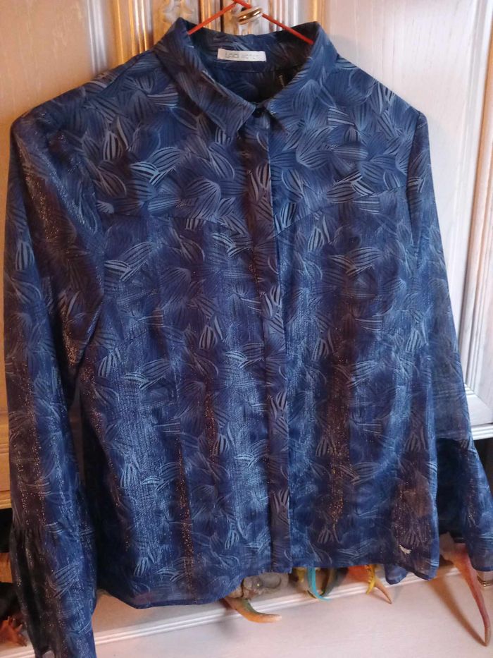 Chemisier avec manches bouffantes taille L