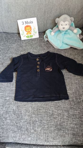 T-shirt manches longues 3 mois