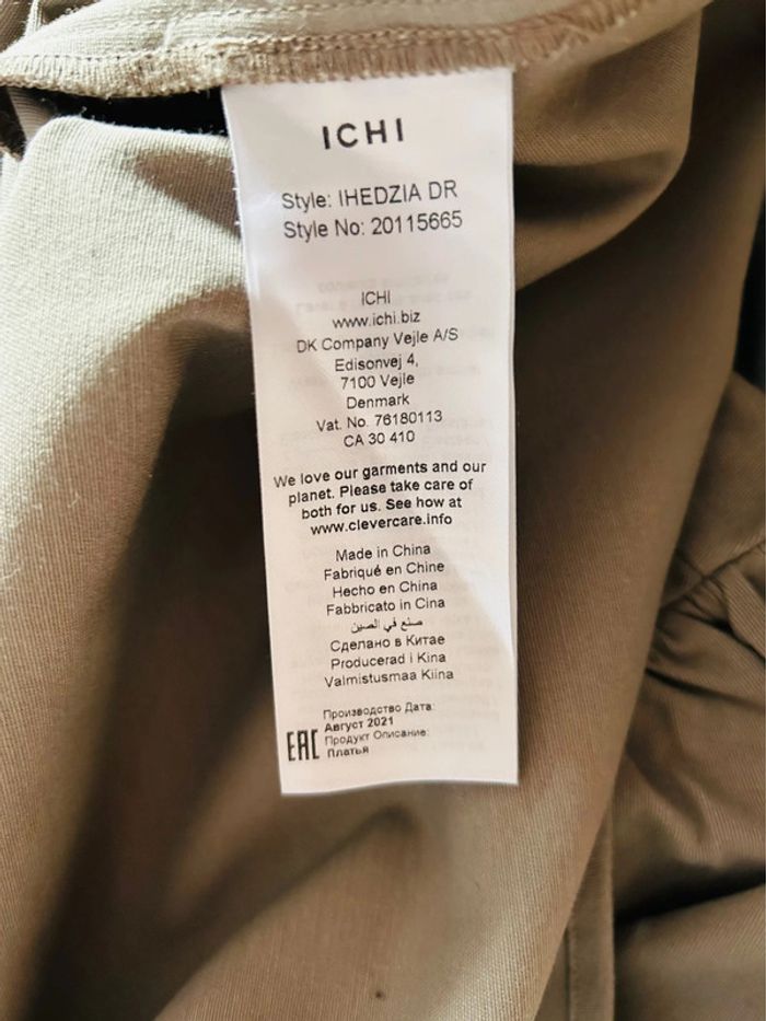 🧡🌿Robe chemise manches bouffantes taille 42 gris taupe chic & décontracté Puff Sleeves short dress🌿🧡 - photo numéro 16