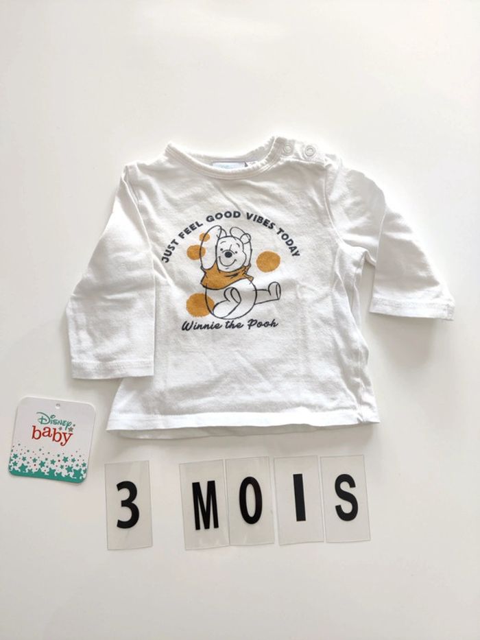 Tee-shirt manches longues Winnie the Pooh bébé - 3 mois