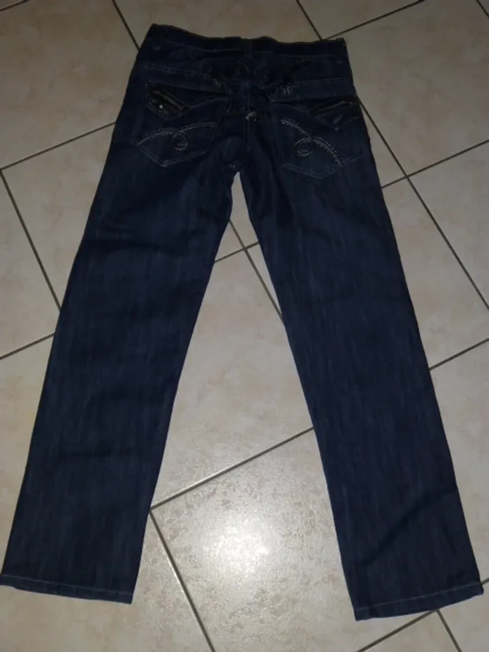 jean fashion bleu marine taille 40 - photo numéro 3