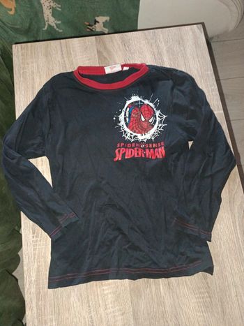Tee-shirt manche longue spiderman 8 ans