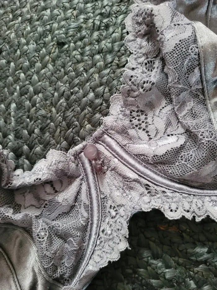 Soutien-gorge armatures gris satiné - 105D - Blancheporte - photo numéro 4