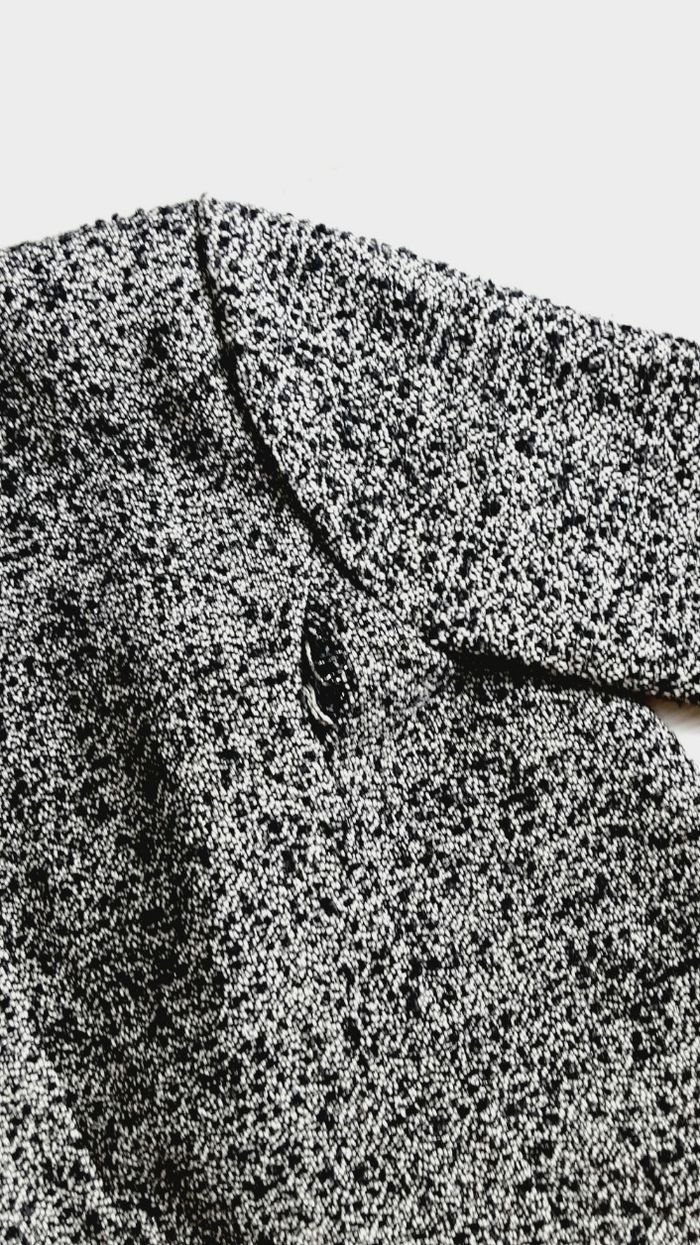 Vêtement femme veste noire et blanche Le temps des cerises taille M - photo numéro 4