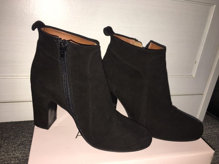 Bottines Heyraud en daim/cuir - photo numéro 3