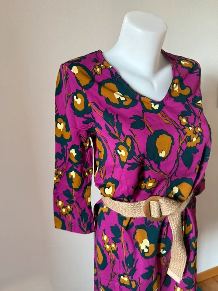 Robe coloré violette neuve avec étiquette taille XS- S zilch - photo numéro 2
