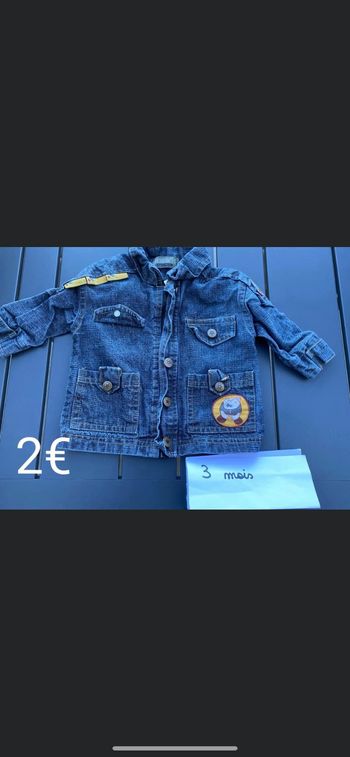 Veste en jean garçon 3 mois
