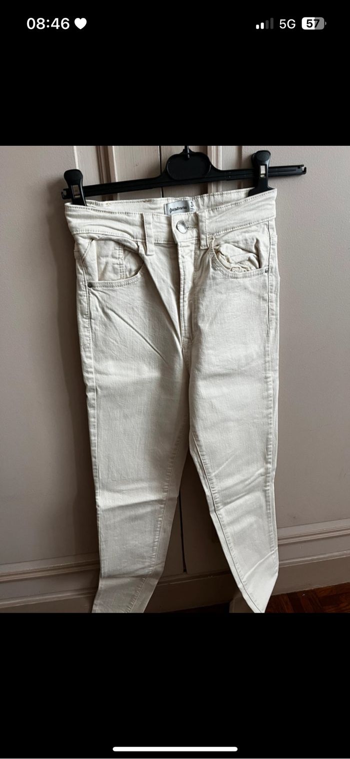 Jean stradivarius beige