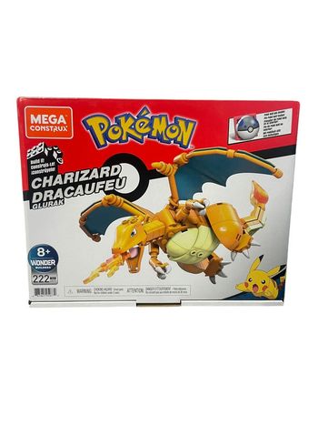 Mega Contrux Pokémon Dracaufeu 222 pièces Mattel neuf