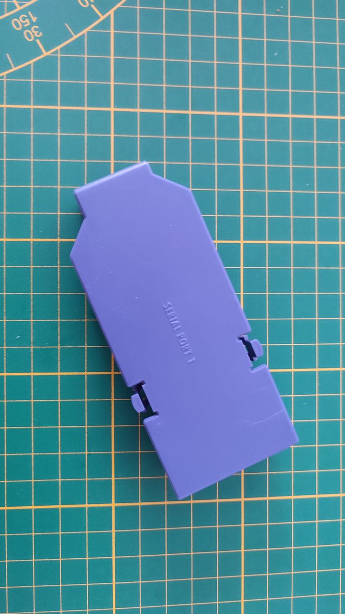 Cache serial port 1 ABS 2-1 pièce détachée console de jeux Nintendo Gamecube DOL-001 (EUR) #E37