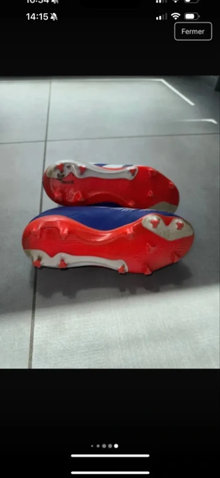 Chaussure de foot enfant t30 tres bonne etat - photo numéro 2