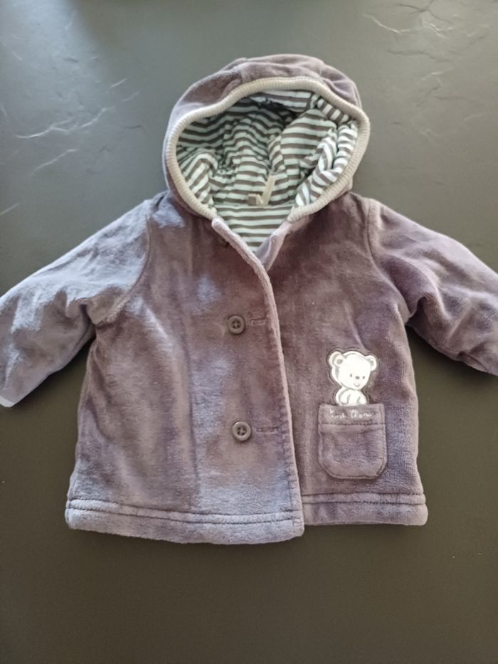 Veste molletonnée 1 mois
