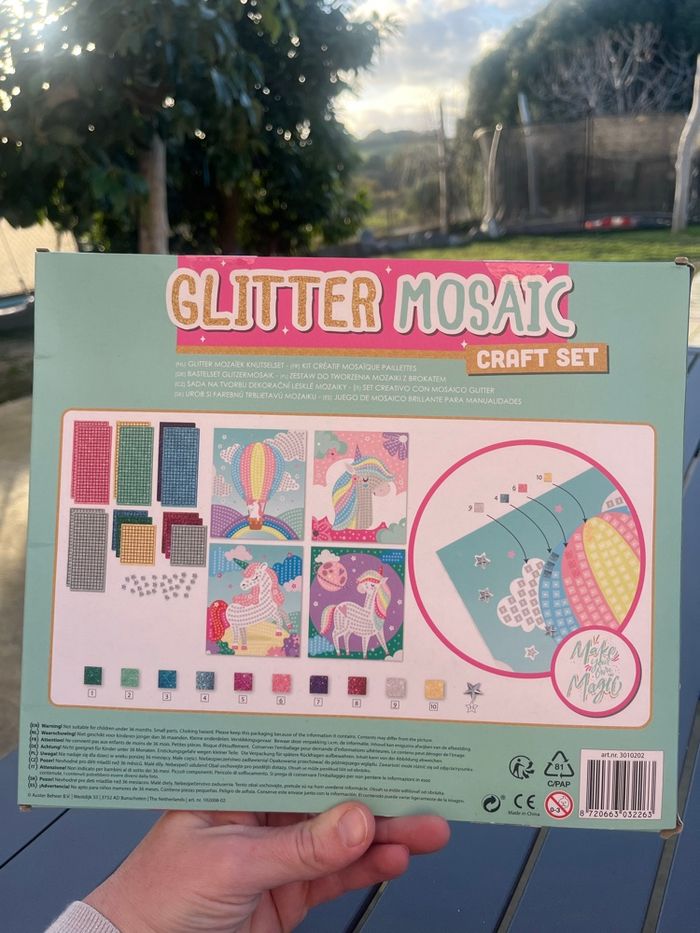 Glitter mosaic licorne - photo numéro 2