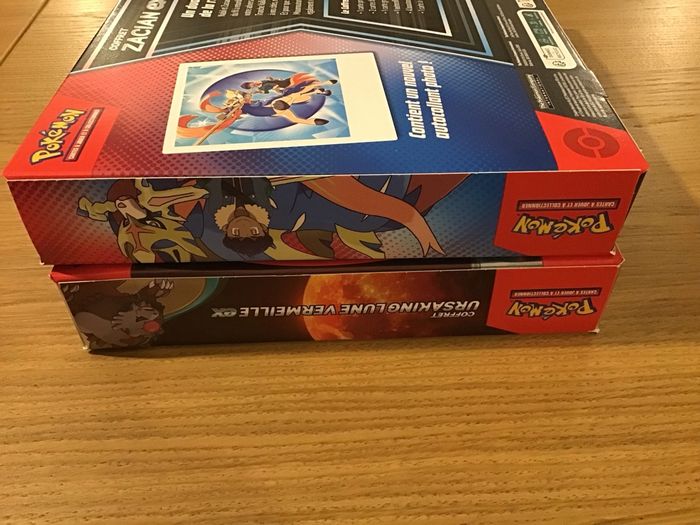 Lot coffrets cartes Pokémon ursaking ex zacian ex origine perdue étincelles déferlantes boosters - photo numéro 3