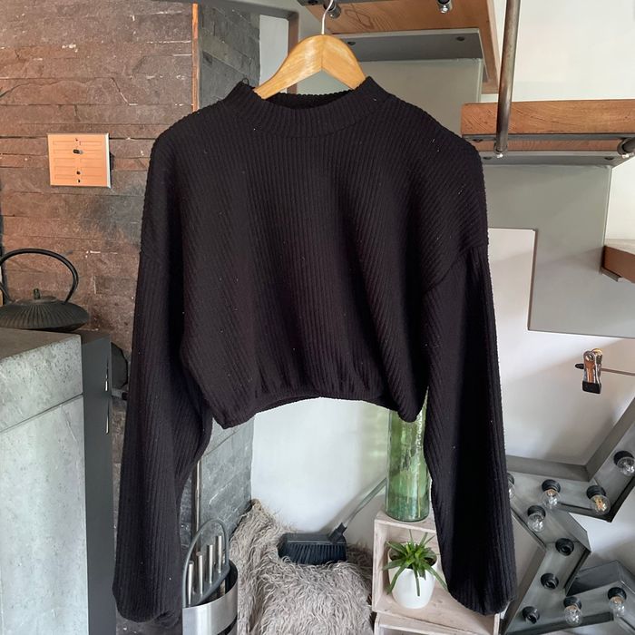 pull en laine noir