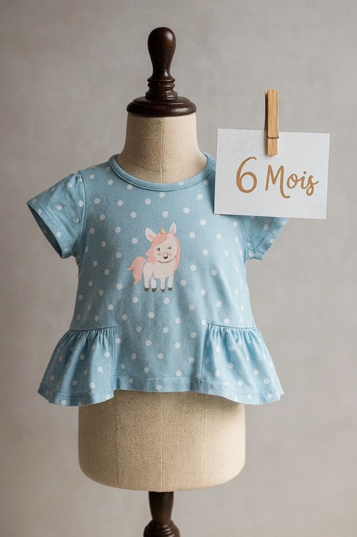T-shirt manche courte - 6mois - Boîte à malice