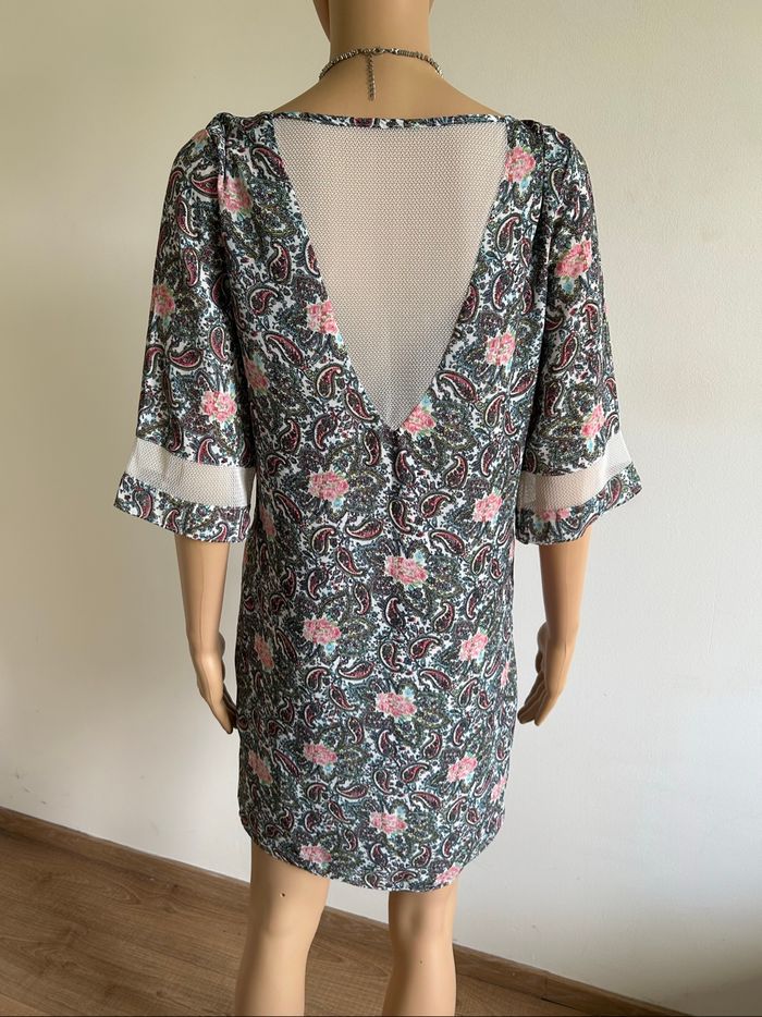 Robe imprimée à manches courtes An’ge taille 2 jamais portée - photo numéro 5