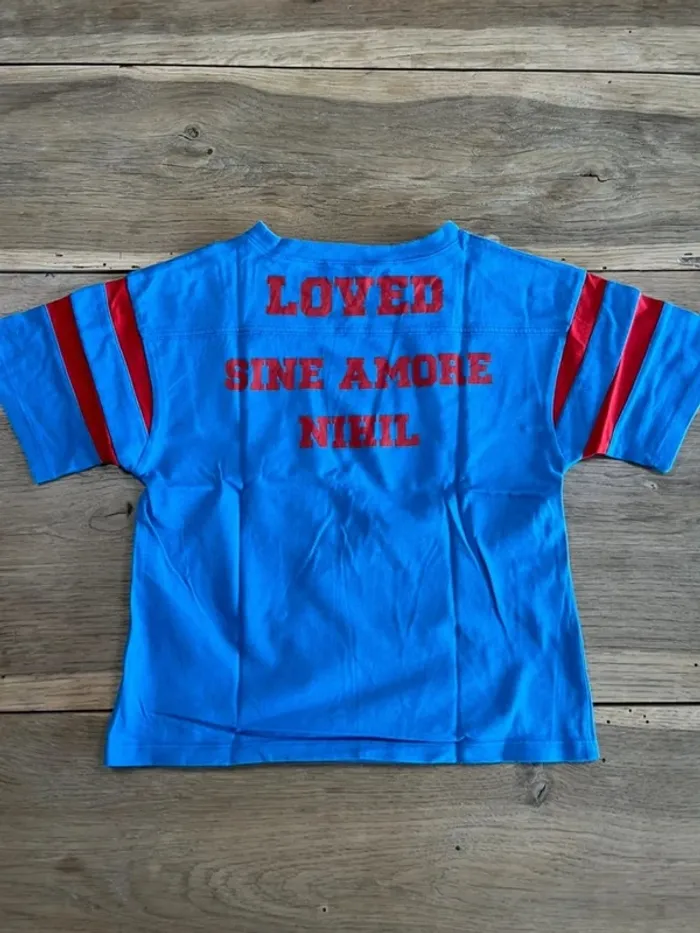 T-shirt bleu et rouge Gucci - photo numéro 5