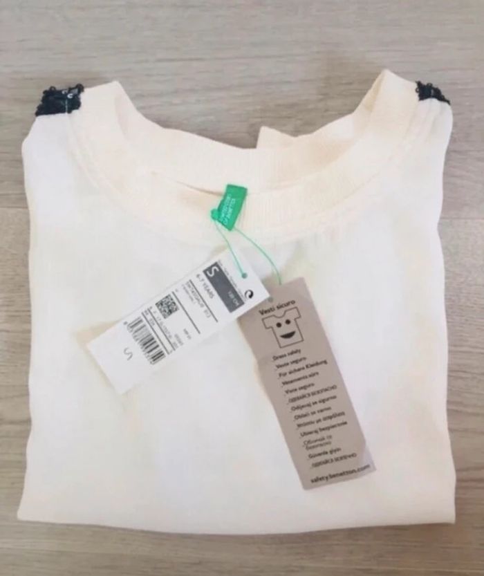 Pull léger benetton fille NEUF avec étiquette 6 ans 7 ans - photo numéro 2