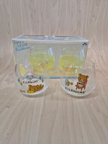 Set 2 verres Rilakkuma Style Yura Yura